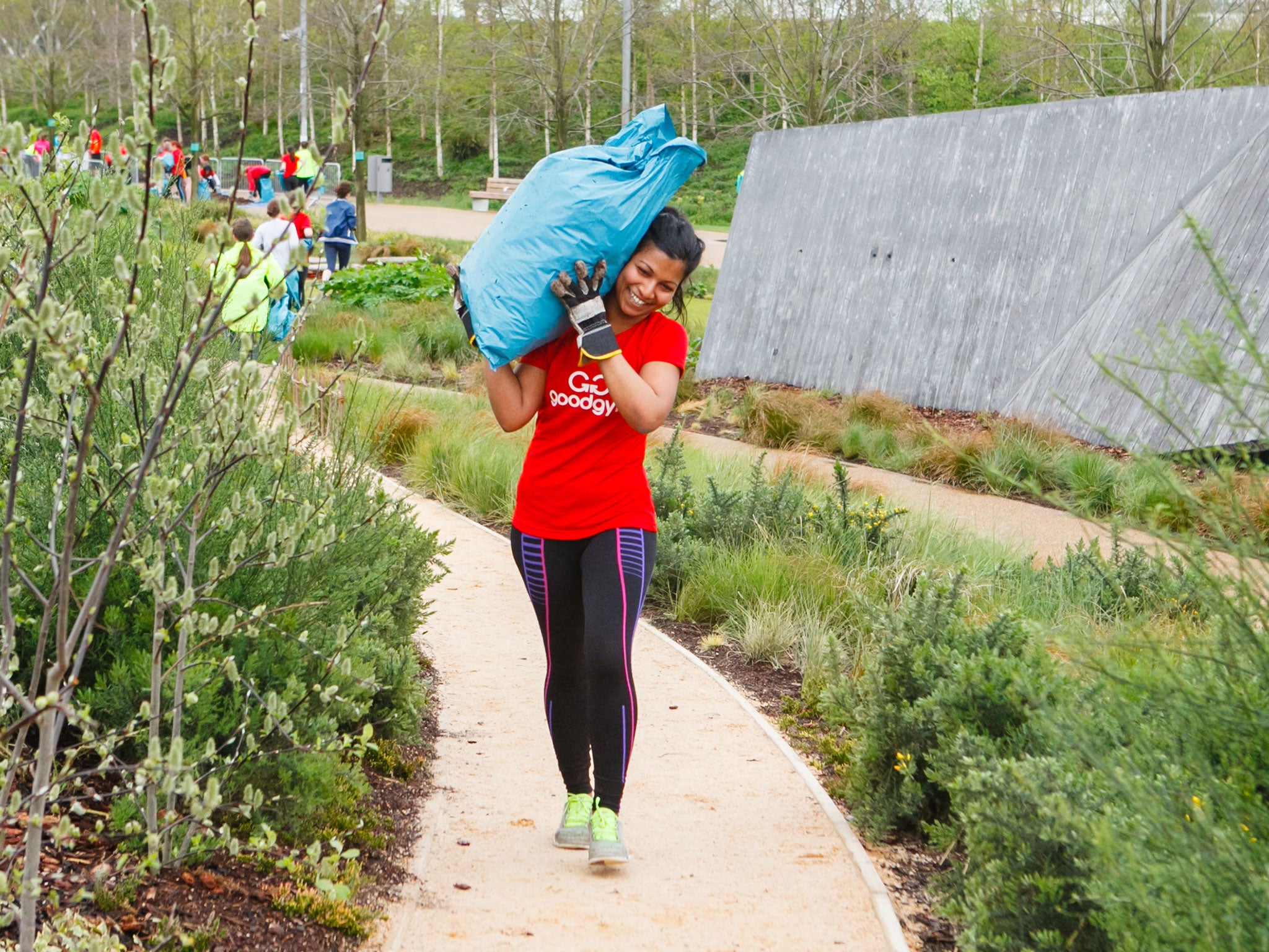 Fit for something: members of the GoodGym at work on their community projects