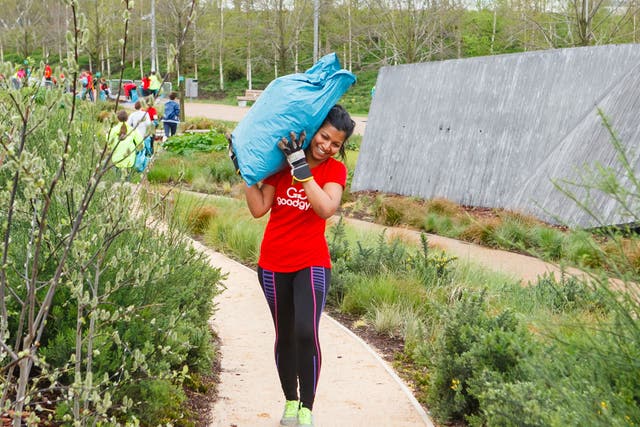 Fit for something: members of the GoodGym at work on their community projects