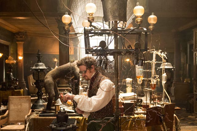 James McAvoy as Victor Frankenstein in a kitsch retelling of the story
