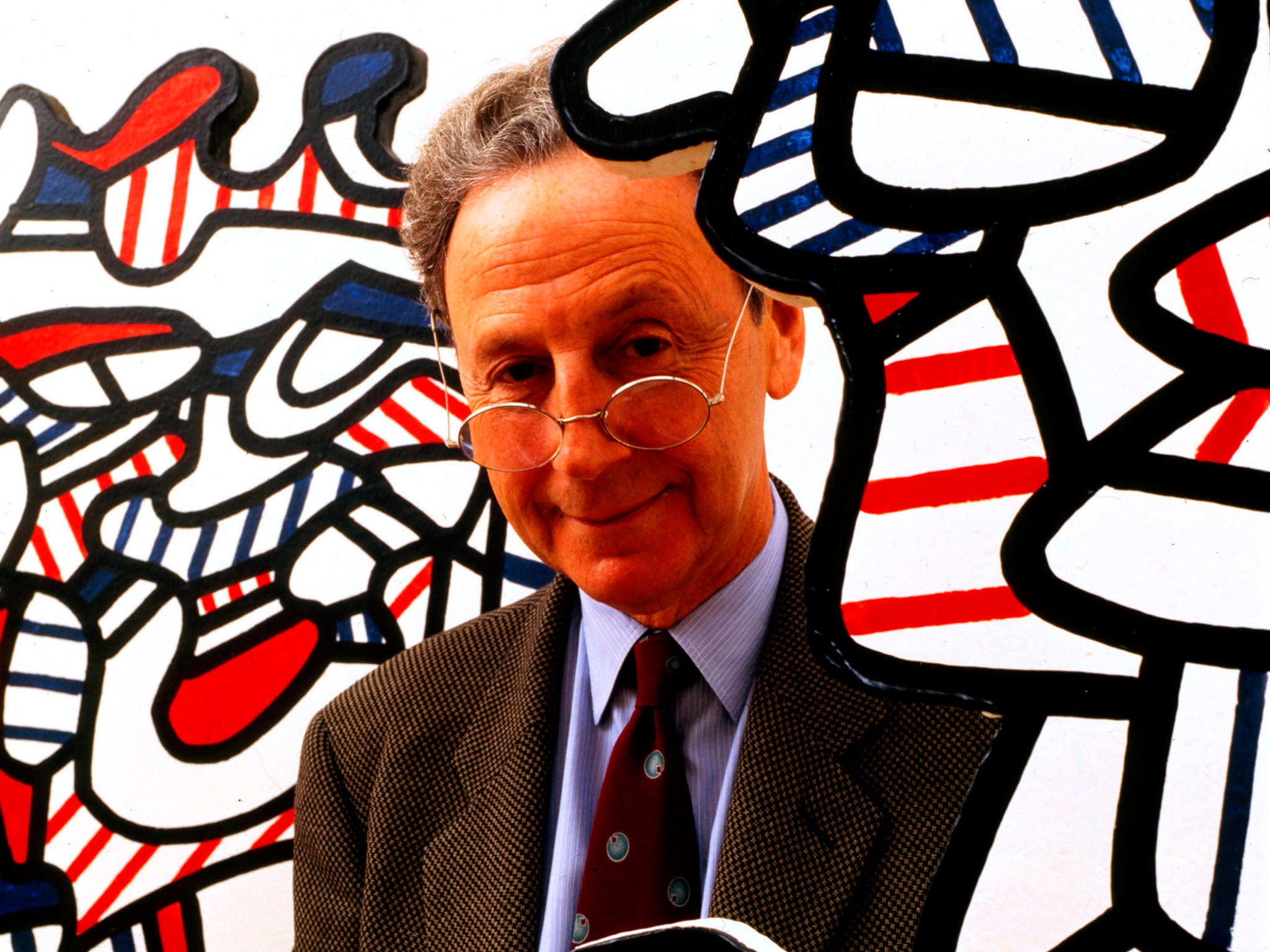 Waddington with works by Jean Dubuffet: he was admired, said Nicholas Serota, ‘for his loyalty to artists rather than fashion’