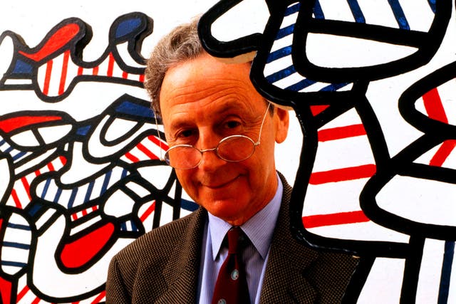 Waddington with works by Jean Dubuffet: he was admired, said Nicholas Serota, ‘for his loyalty to artists rather than fashion’