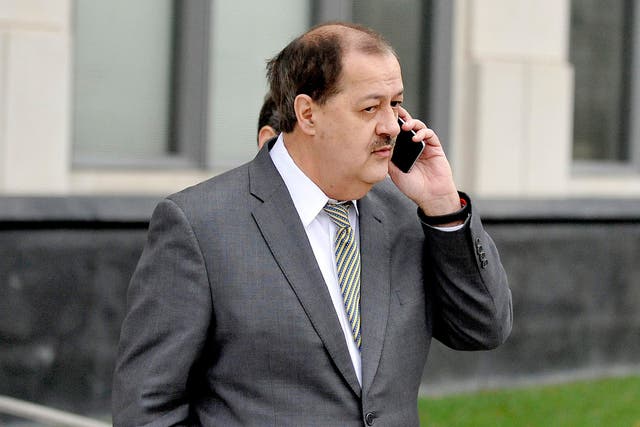 Former Massey Energy Chief Executive Don Blankenship as he walks into the Robert C. Byrd U.S. Courthouse in Charleston, West Virginia