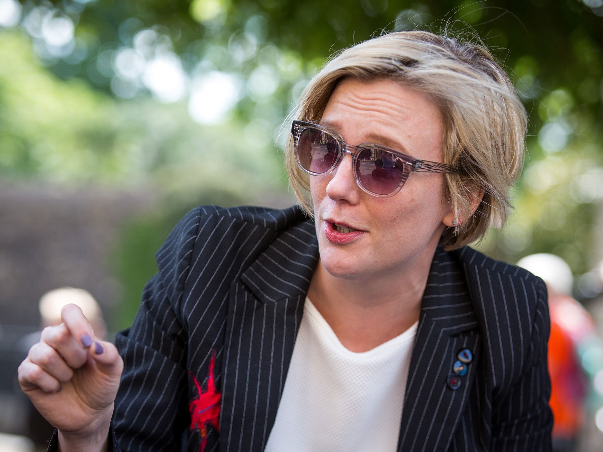 Stella Creasy’s Walthamstow office was covered with notes containing anti-war slogans