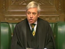 Read more

John Bercow is evidently a man of great standing – and greater sitting
