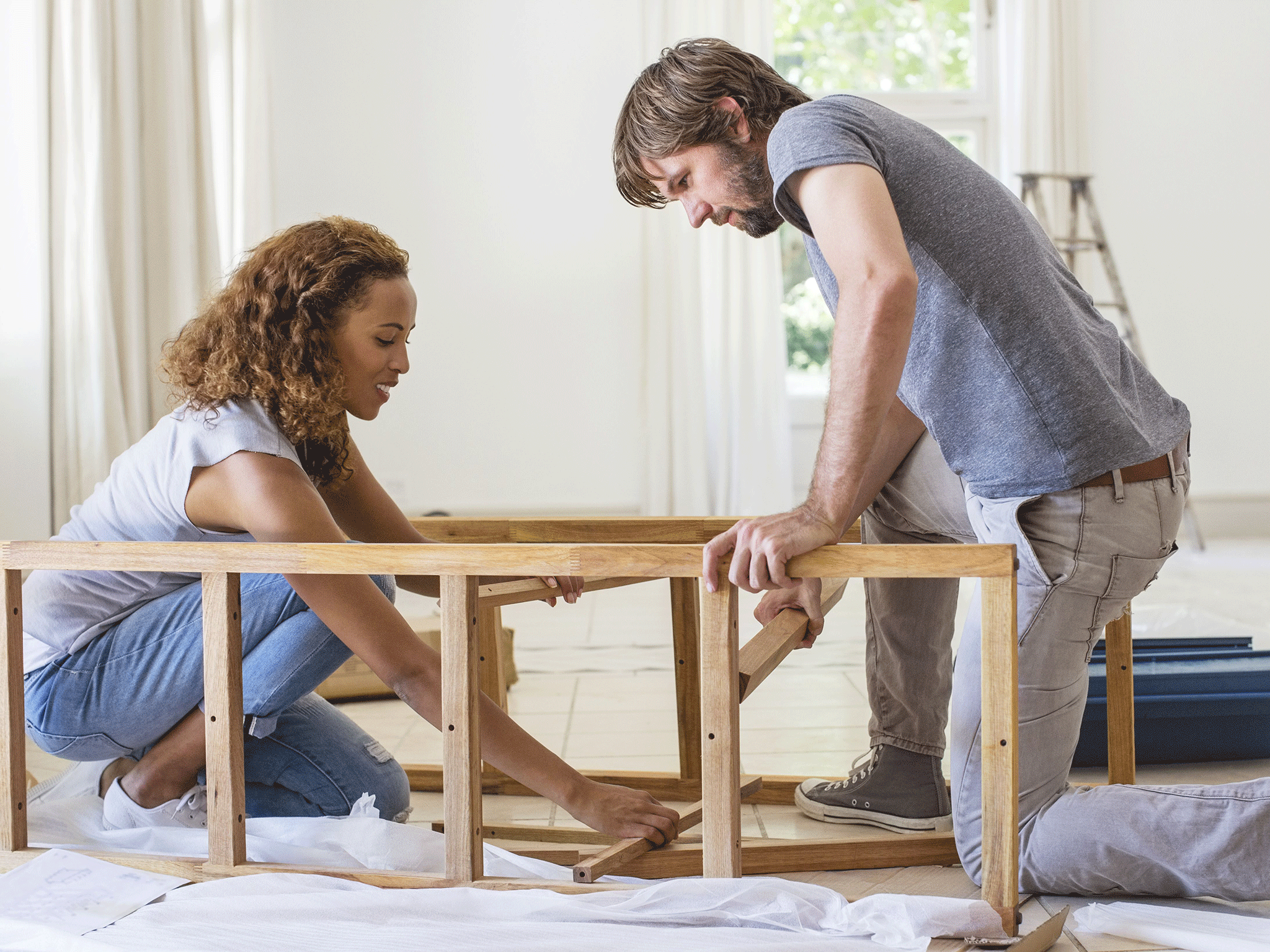Women took one minute longer than men to assemble furniture with instructions, according to a test conducted by a Norwegian university