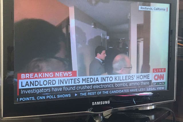 Media channels broadcast from inside the home of the suspects