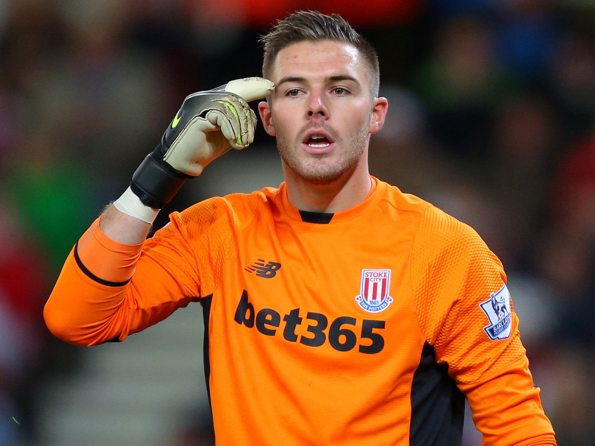 Stoke City goalkeeper Jack Butland