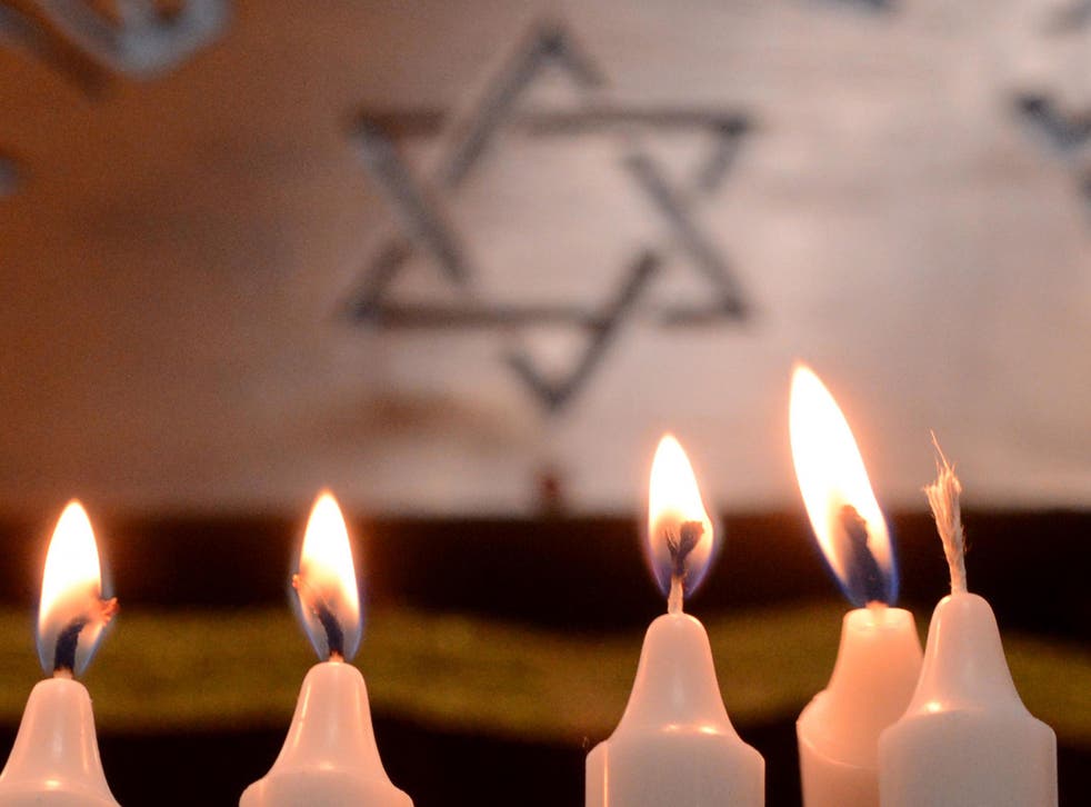 Candles are lit during the festival of Hanukkah