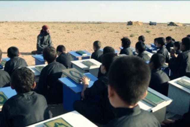 Previous Isis propaganda videos have shown what appeared to be a terror training camp for children, being instructed in jihadism and combat