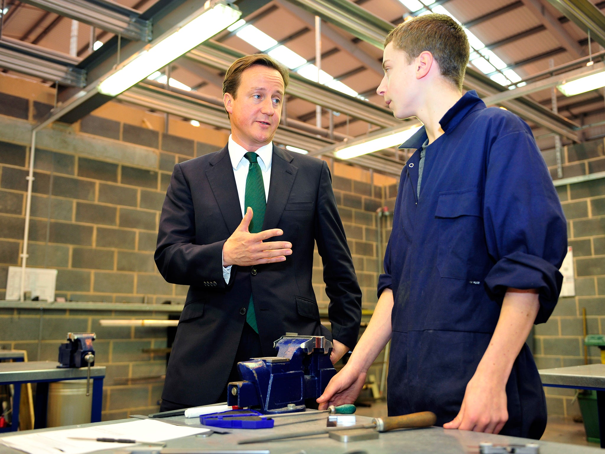 David Cameron will pledge to spend an extra £85m to help small businesses take on apprentices