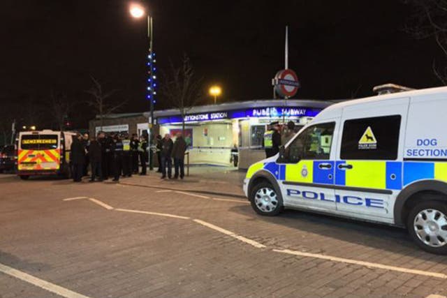 Police were called at 19:06hrs to reports of a stabbing at Leytonstone underground station