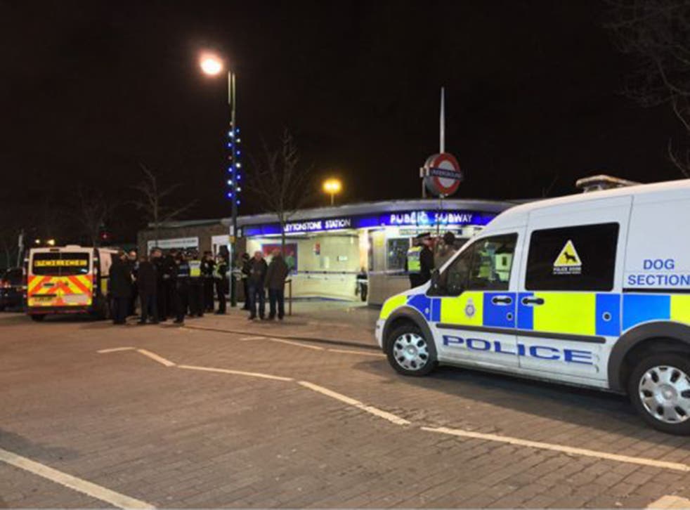 Police were called at 19:06hrs to reports of a stabbing at Leytonstone underground station