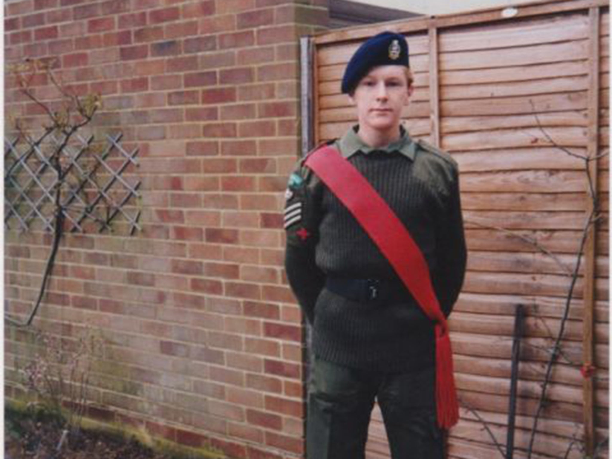 Tim as an army cadet