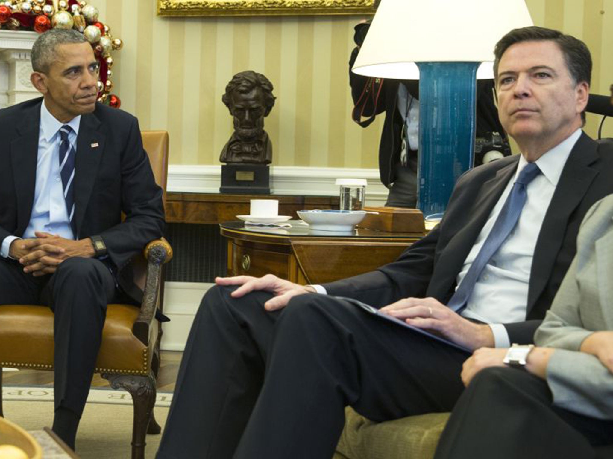 President Obama with James Comey