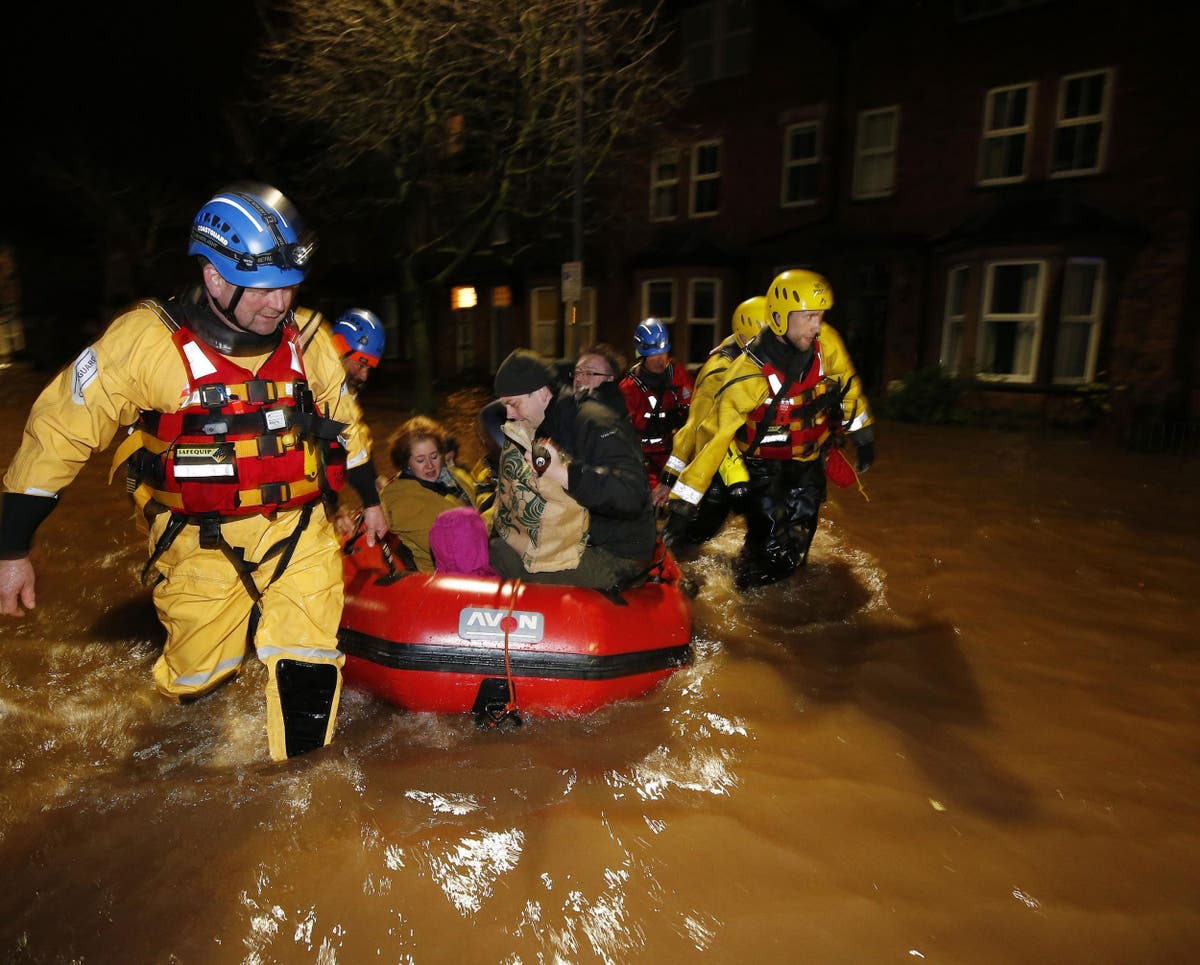 Storm Desmond: Thousands left without power as Carlisle and Cumbria hit ...