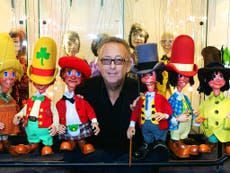 Meeting the king of pantomime Nick Thomas in his grotto of puppets