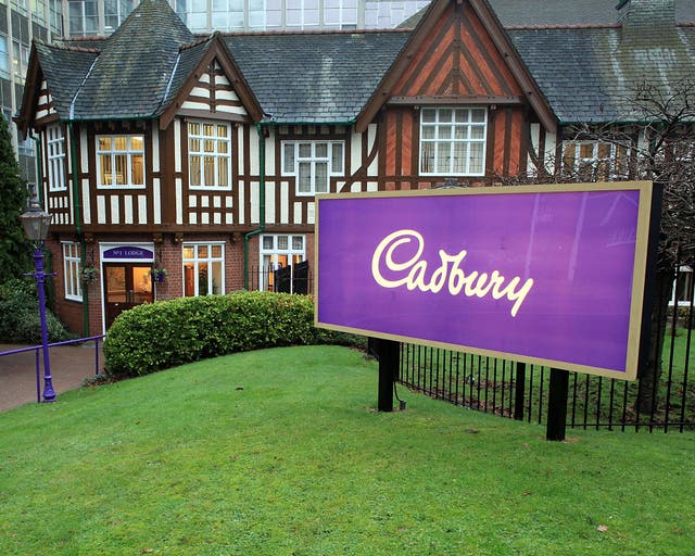 The main entrance at Cadbury’s Bournville production plant in Birmingham. In its early days, the company built a village to look after its employees