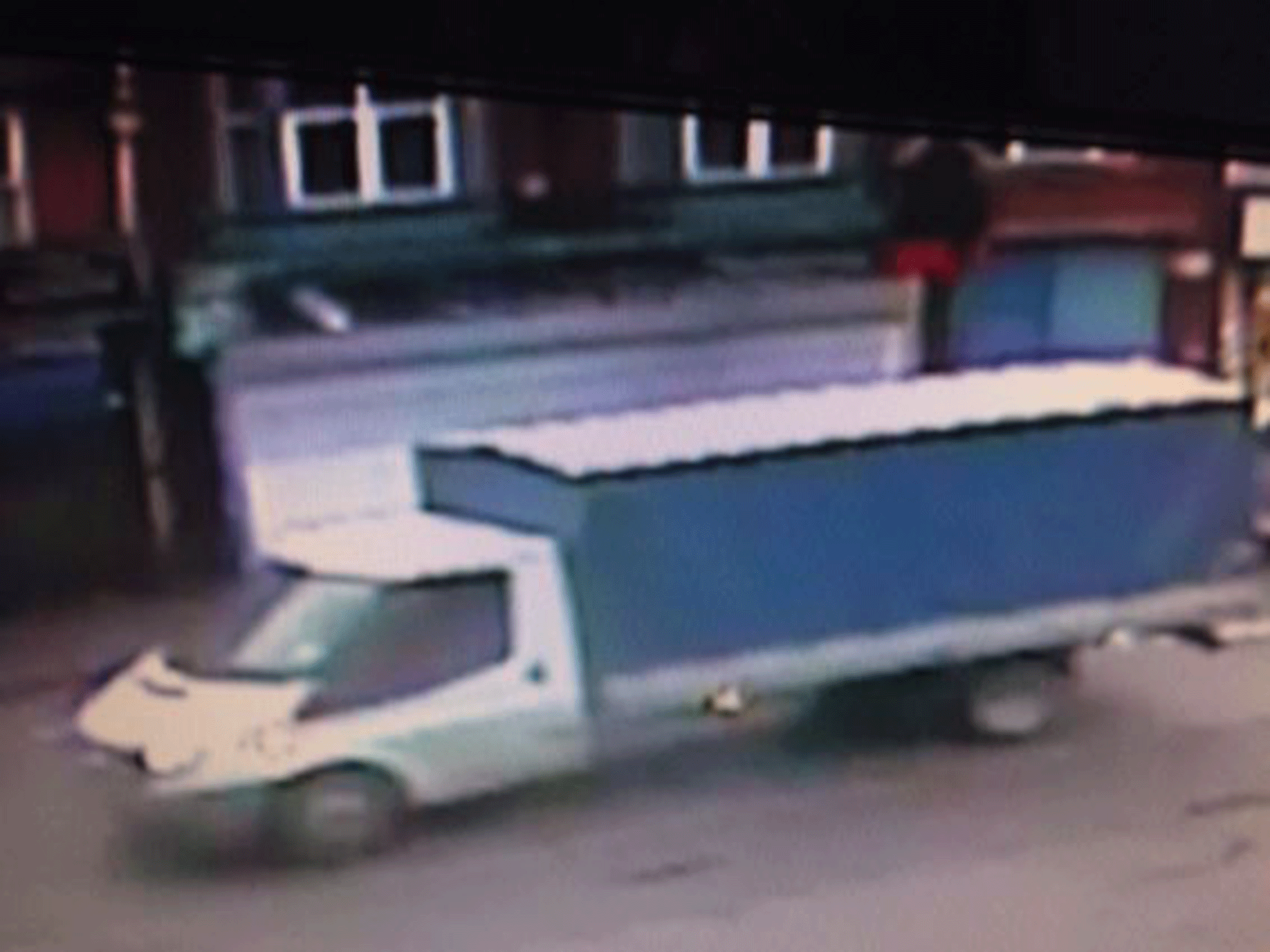 The man was driving a distinctive flat-bed lorry, said police