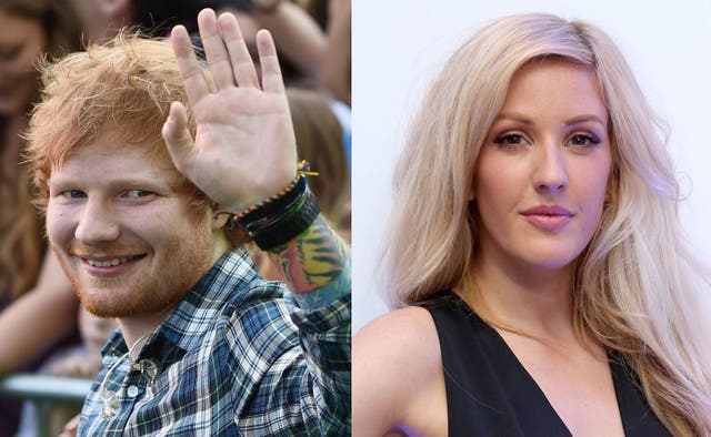 Ed Sheeran and Ellie Goulding