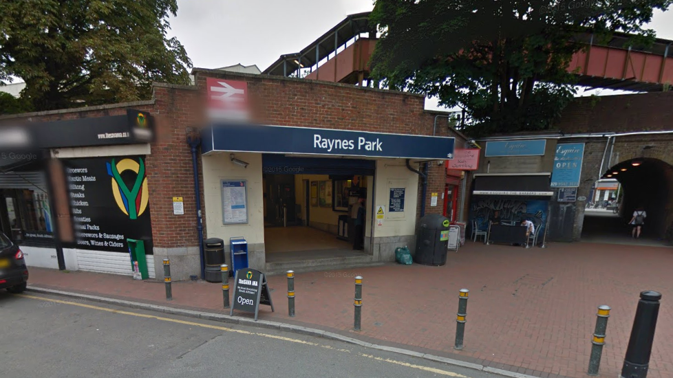 Emergency services were called to Raynes Park station in south-west London