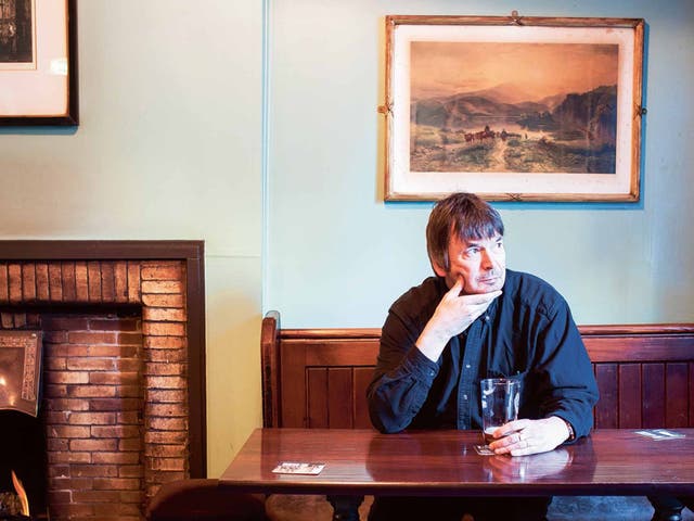 Ian Rankin in the Oxford Bar in Edinburgh