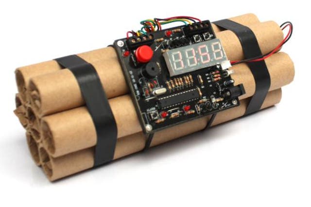 The toy bomb was similar to one seized by US police in September