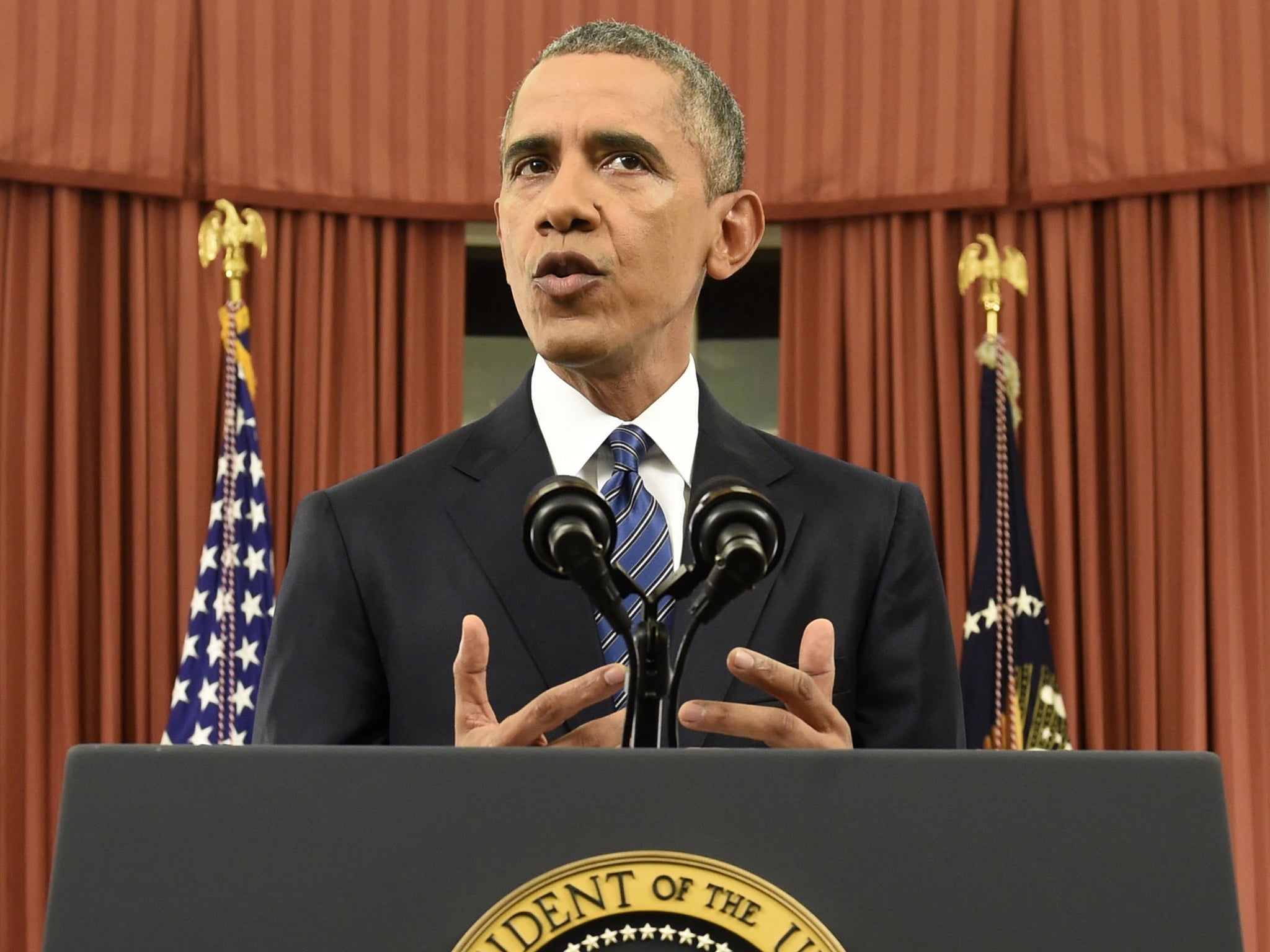 President Barack Obama’s national address on terrorism from the Oval Office