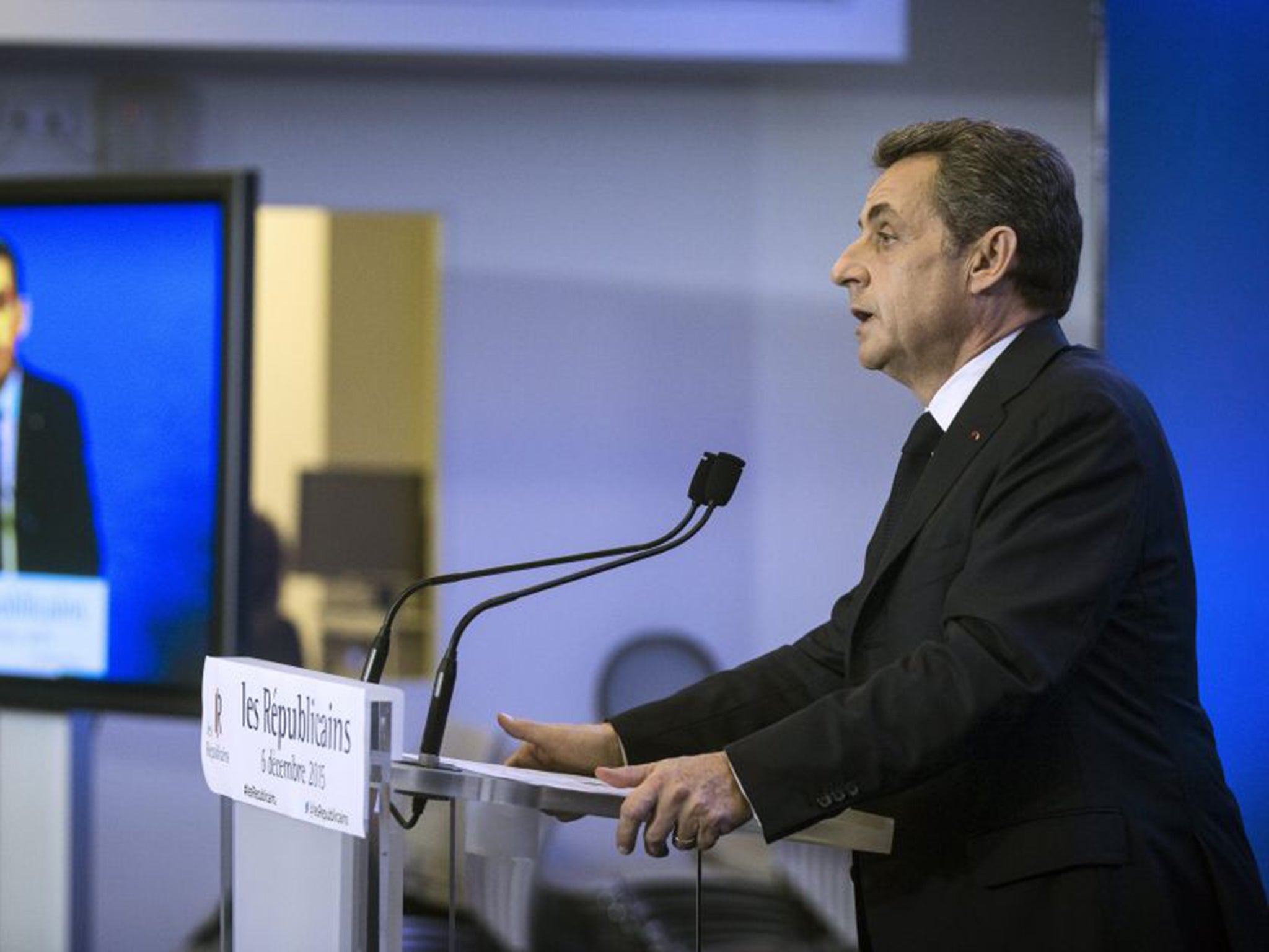 Nicolas Sarkozy and his Les Républicains party were perhaps the biggest losers (EPA)