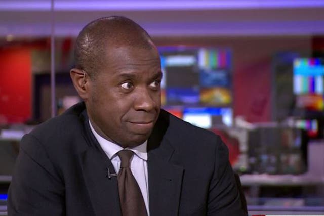 Clive Myrie presents the late-night BBC 'The Papers' programme