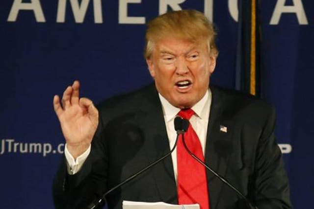 Trump, speaking on board the USS Yorktown, again called for Muslims to be banned from US