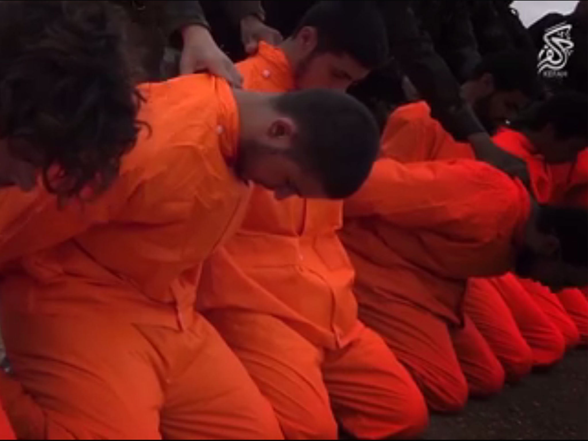 A video purports to show Syrian rebels preparing to execute Isis fighters - then jailing them for their crimes instead