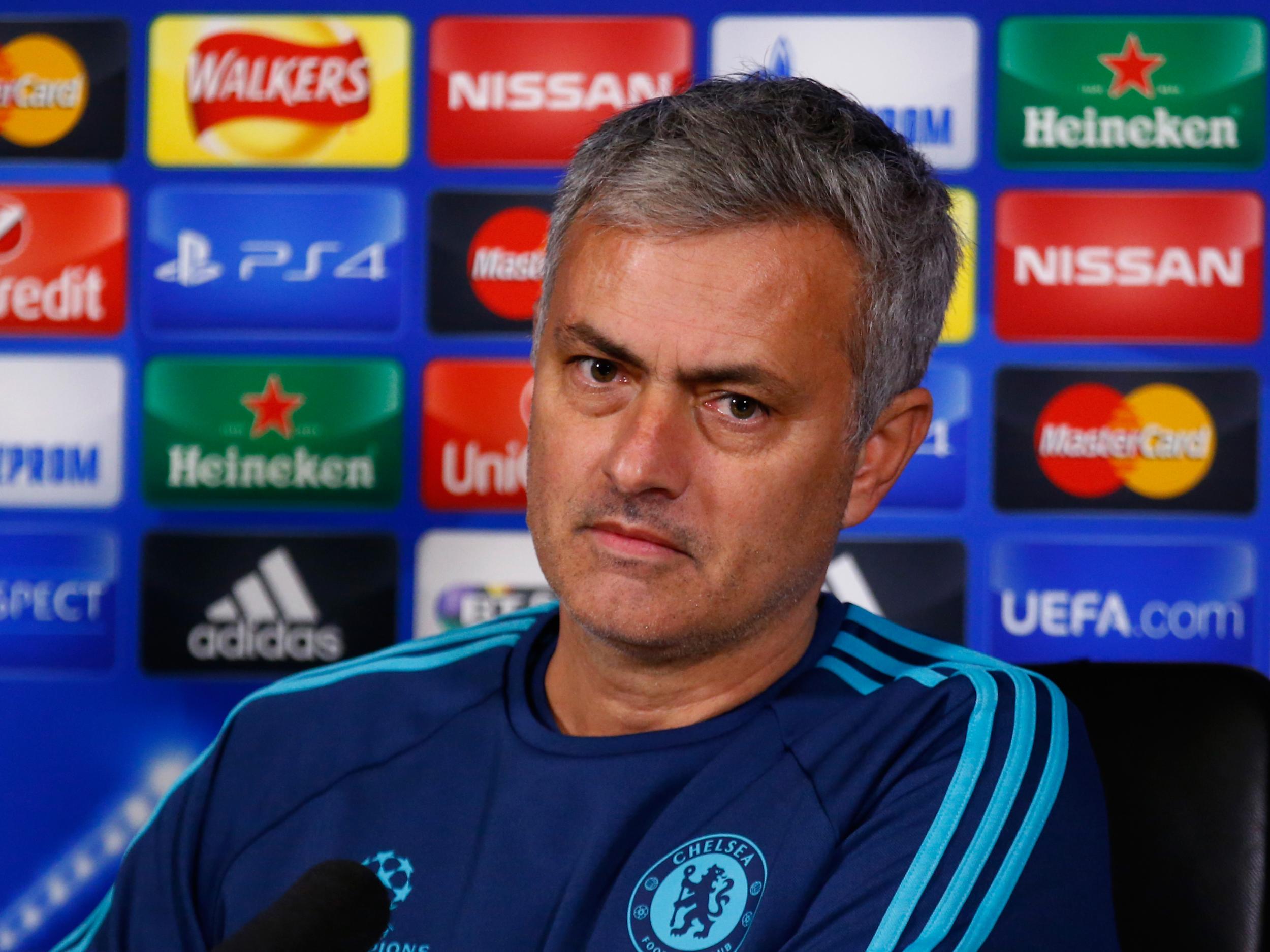 Jose Mourinho speaks to the media