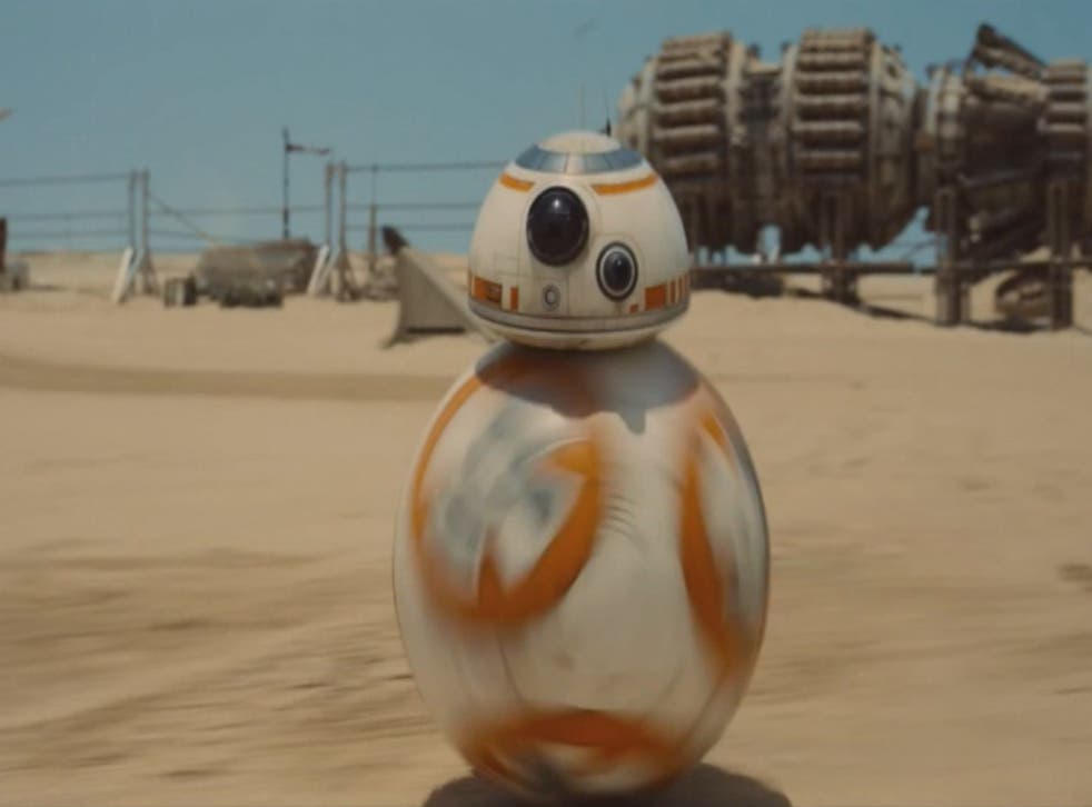 BB-8 in the trailer for Star Wars: The Force Awakens