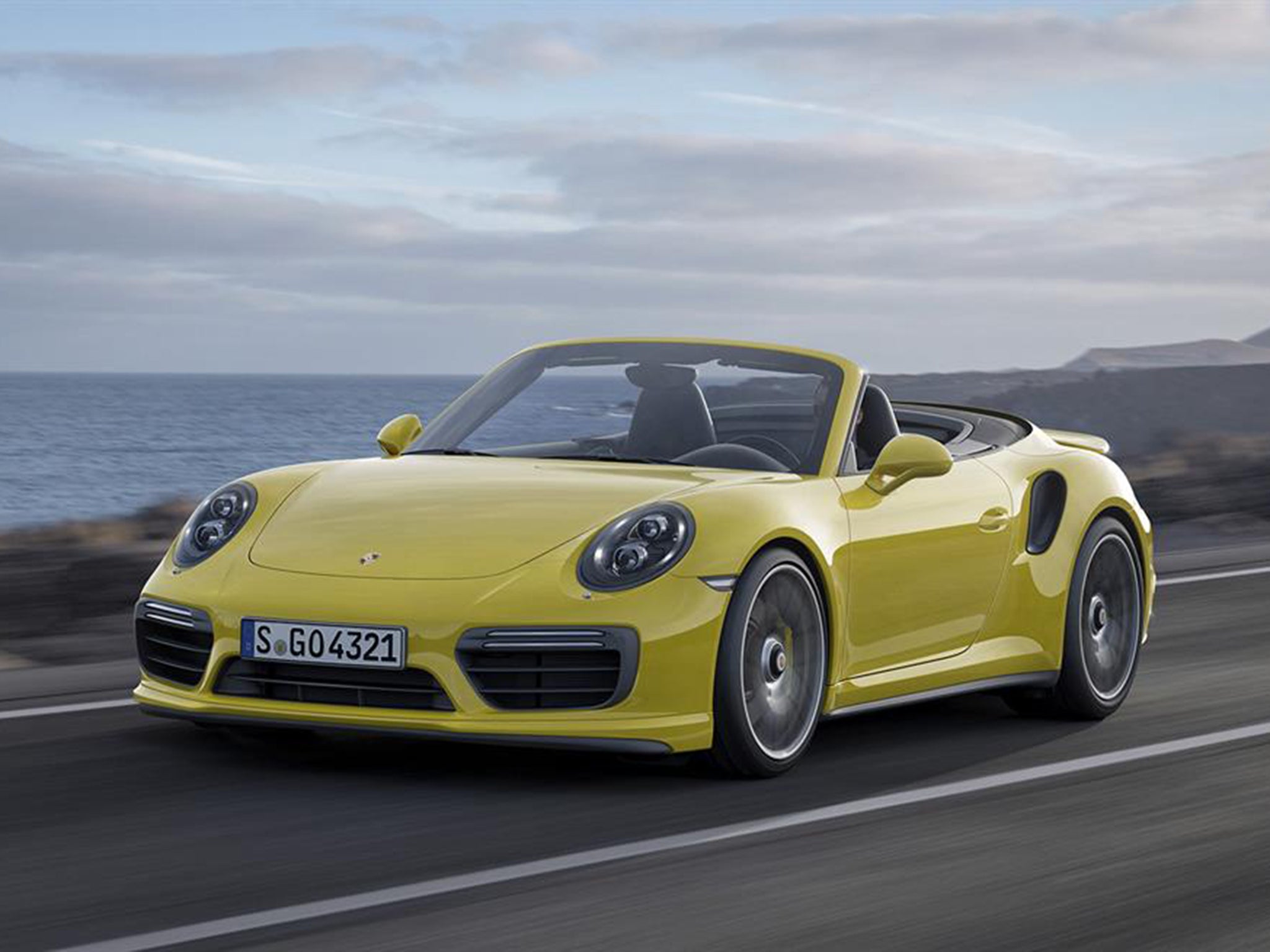 The Turbo and S will boast 0-62mph times of 3.0 and 2.9 seconds respectively