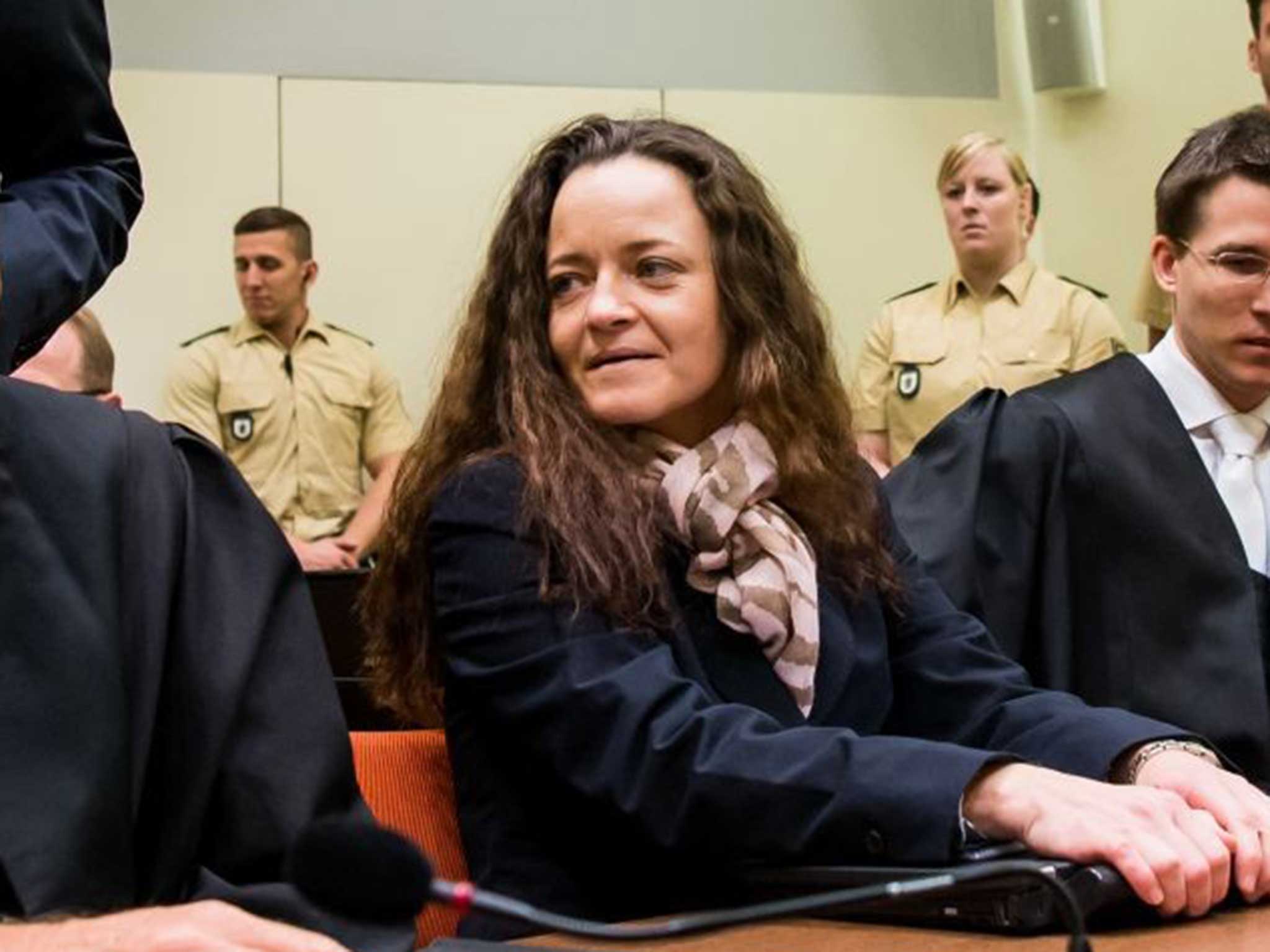 Beate Zschaepe in court in Munich