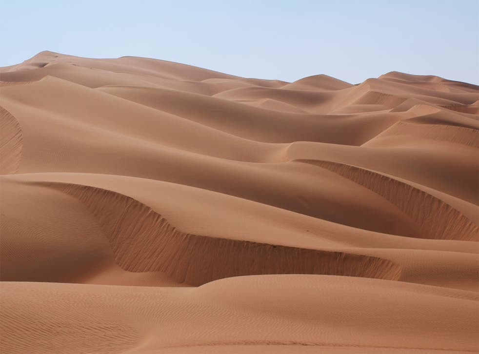 While there is a vast amount of sand in the world's deserts, it is often too round and smooth for use in construction