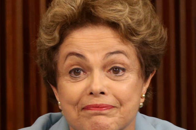 President Dilma Rousseff during a meeting with state governors earlier this week