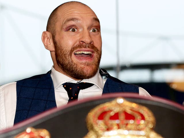 Tyson Fury believes he has a chance of winning the BBC award, saying: ‘Good always defeats evil’
