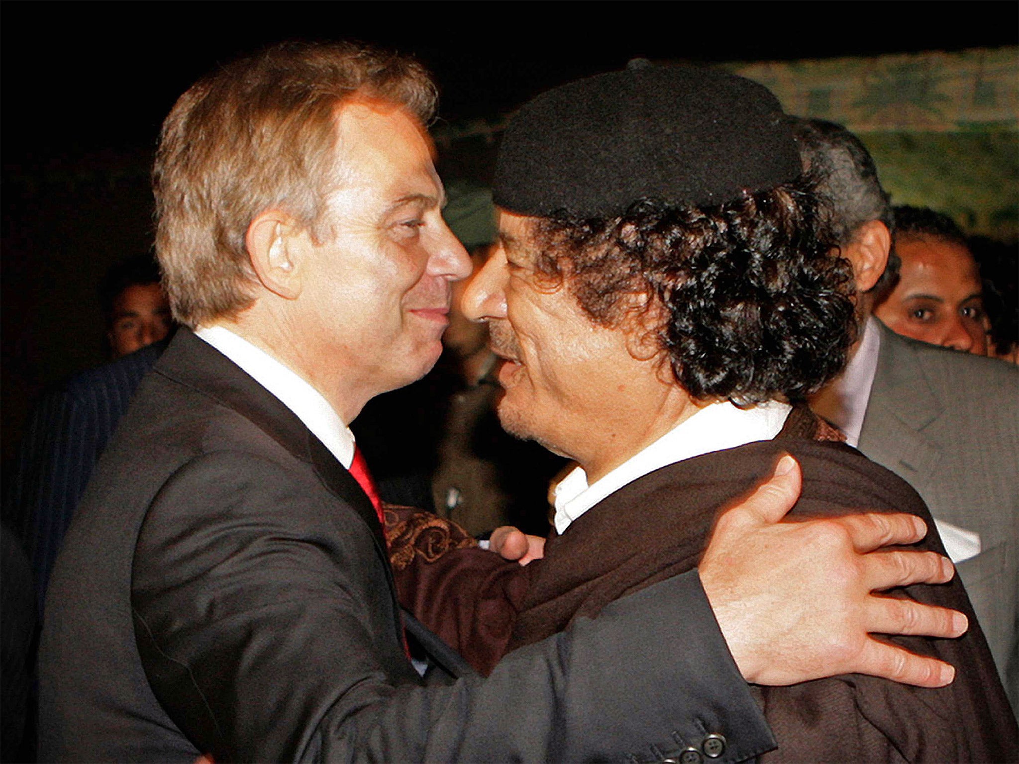 Tony Blair and Muammar Gaddafi in 2007 (Getty)