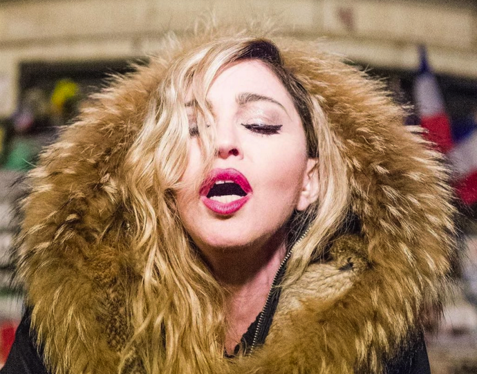 Madonna performs an impromptu tribute gig for the victims of the Paris attacks