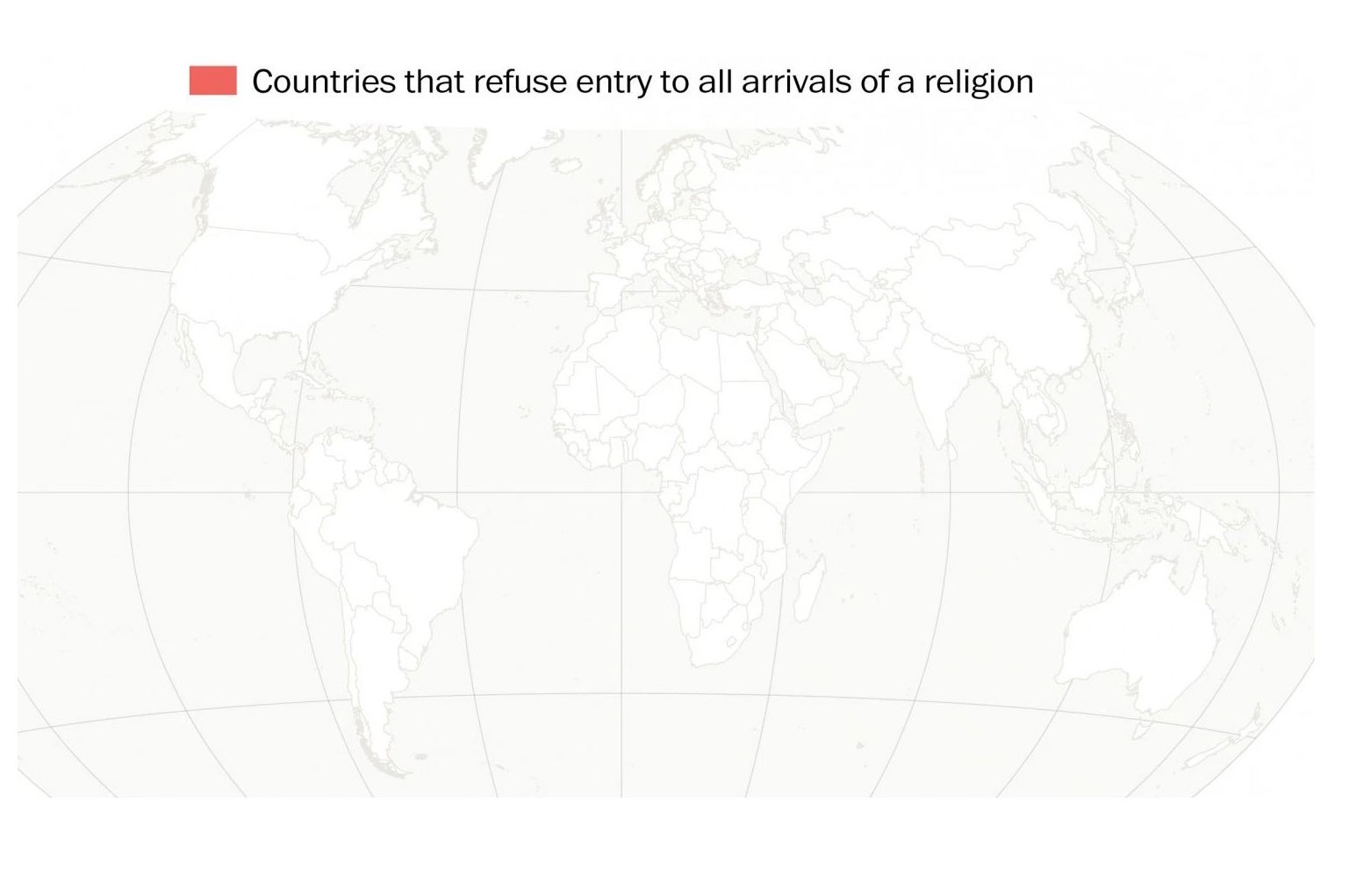 This map shows all the countries that refuse entry based on religion