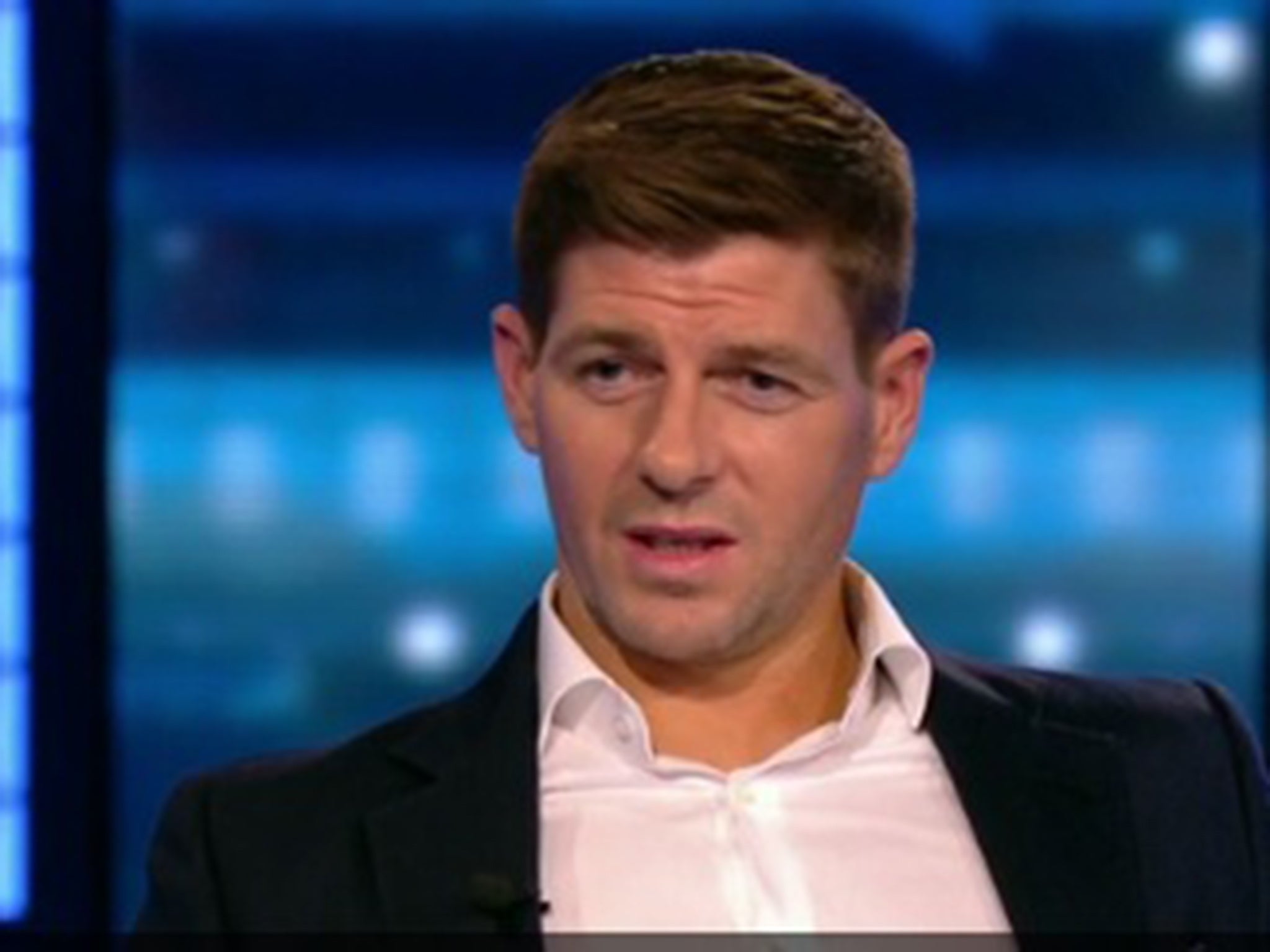 Steven Gerrard speaking on Bt Sport last night