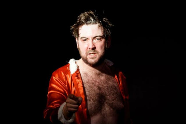 Nick Helm performs his now traditional shouty, sweary Christmas gig in London