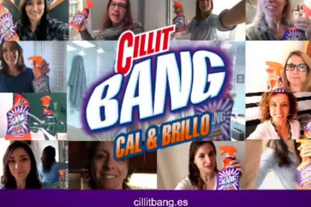 The Spanish Cillit Bang campaign featured 32 women – and no men
