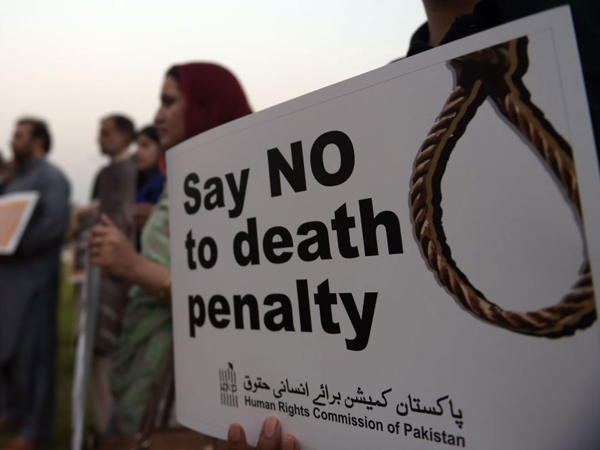 Activists from the Human Rights Commission of Pakistan protest in Islamabad in October