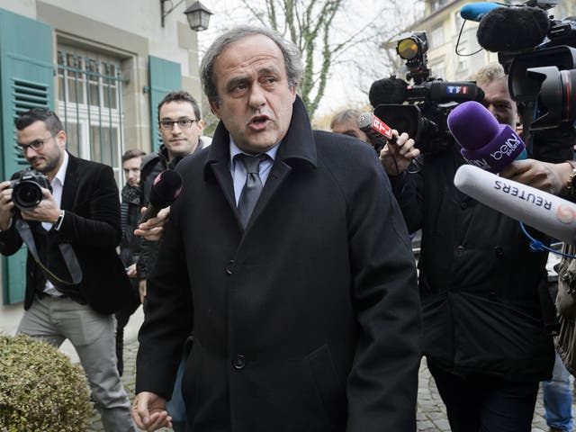 Uefa president Michel Platini has been banned from this weekend's Euro 2016 draw