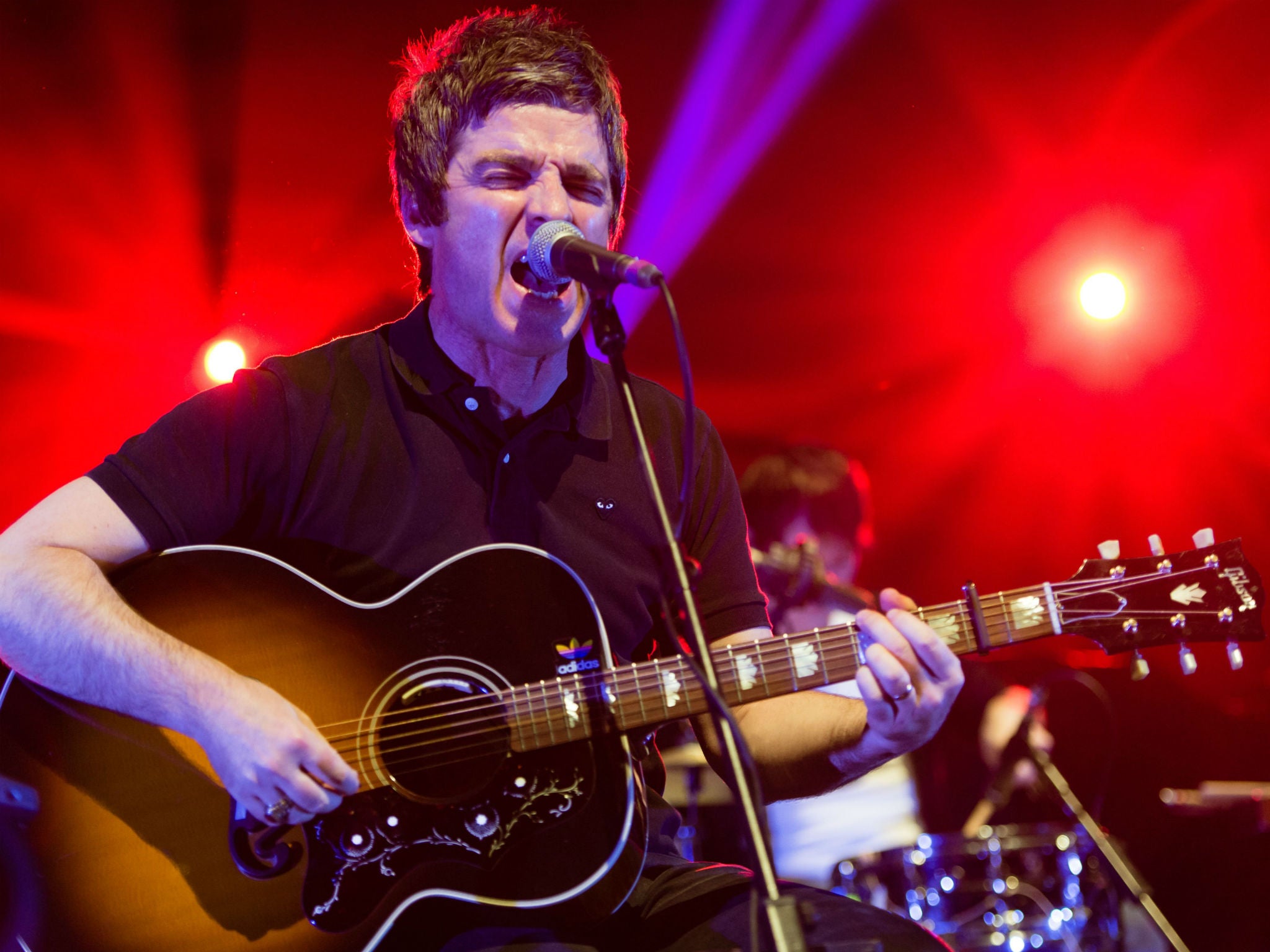 Noel Gallagher performs an acoustic set before his main electric performance