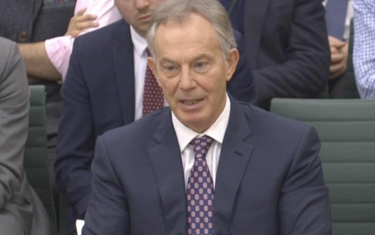 Tony Blair says he got David Cameron's permission to warn Colonel