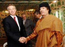 Tony Blair says his Gaddafi deal stopped Isis getting chemical weapons