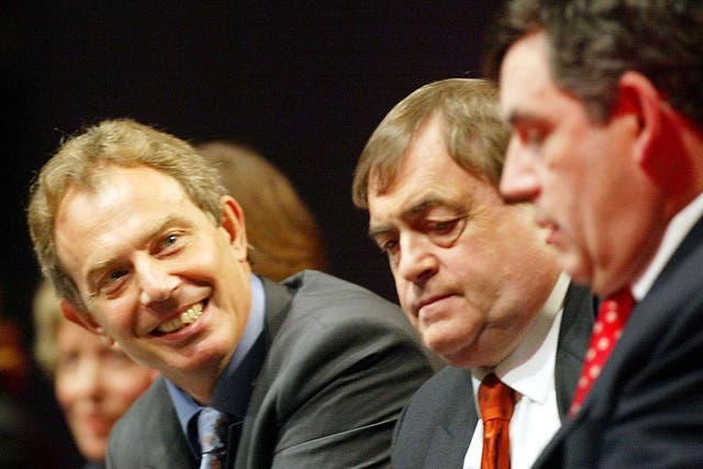 John Prescott (C) was Tony Blair's deputy prime minister